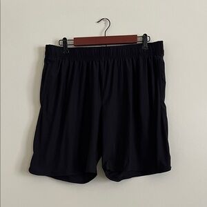 Athletic Works Black Elastic Waist Shorts